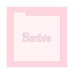 Stencil temática  Barbie logo 1