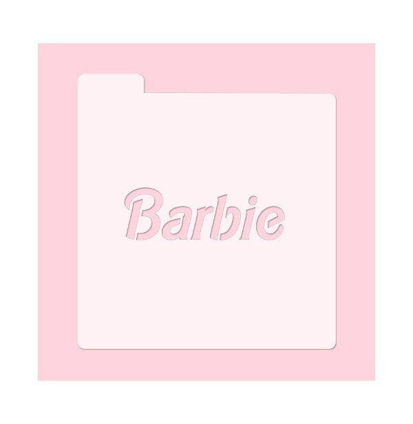 Stencil Barbie Logo 1