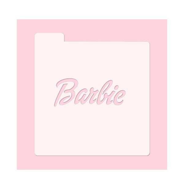 Stencil Barbie Logo 2