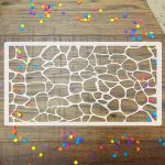 Stencil grande para decorar tortas ANIMAL PRINT JIRAFA