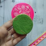 Texturizador de acrílico diseño Hojas núm 4