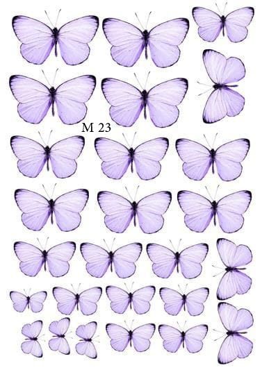 Lamina comestible mariposa 23
