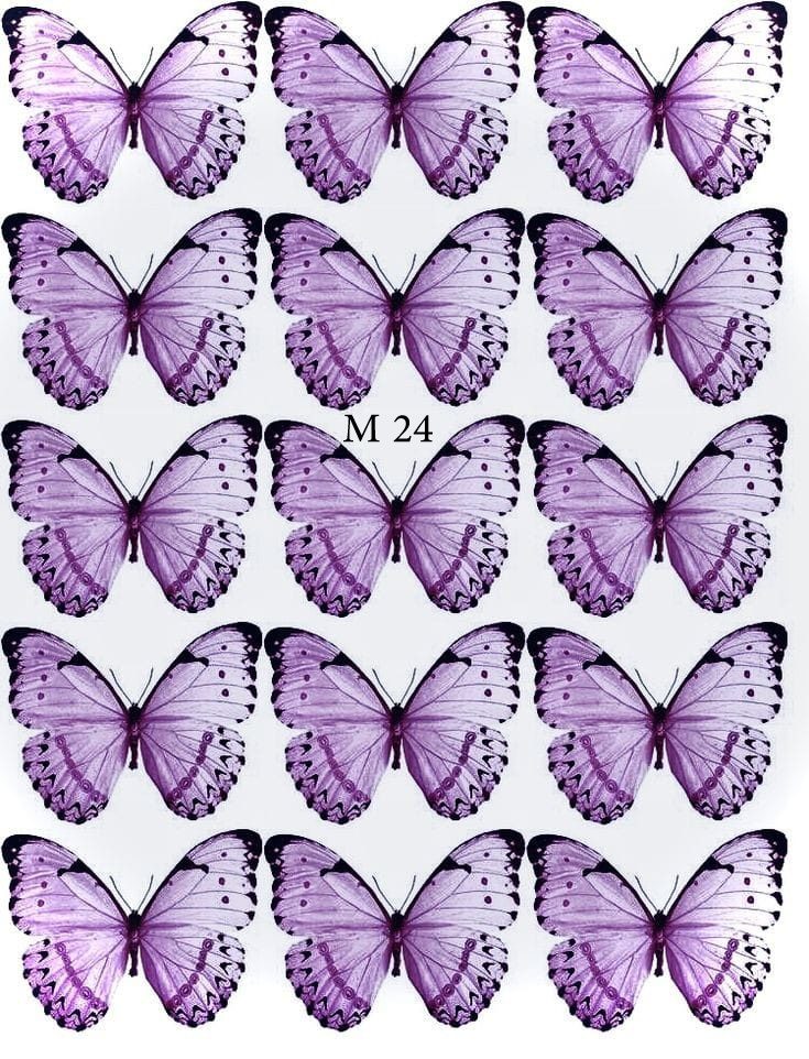 Lamina comestible mariposa 24