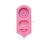 Molde de silicona para modelar insignias de superheroes