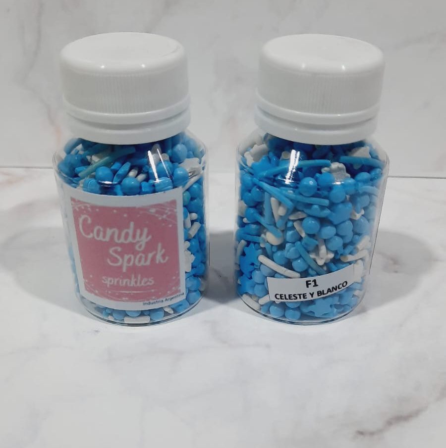 Sprinkles Candy Spark F 1 celeste y blanco