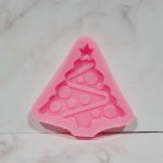 Molde de silicona rosa navidad árbol de navidad con adornos