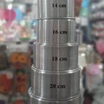 Molde de aluminio para bizcochuelo 12 x 10 cm de alto