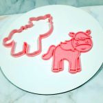Cortante con sello para cookie Caballo