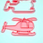 Cortante con sello para cookie Helicoptero