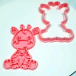 Cortante con sello para cookie Jirafa