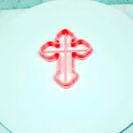 Cortante plástico para cookie o galletita cruz m 1