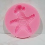 Molde de silicona para modelar estrella de mar con carita