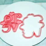 Cortante de cookie con sello LOVE