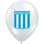 Globos de látex estampados escudo de racing x 10 u