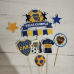 Adorno de torta Toppers personajes infantiles Boca Juniors