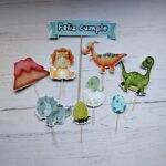 Adorno de torta Toppers personajes infantiles Dinosaurios bebés