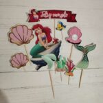 Adorno de torta Toppers personajes infantiles La Sirenita Ariel
