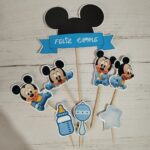 Adorno de torta Toppers personajes infantiles Mickey bebé