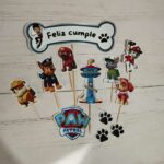 Adorno de torta Toppers personajes infantiles Patrulla canina