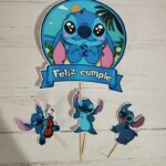 Adorno de torta Toppers personajes infantiles Stitch