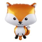 Globo metalizado zorro de 65 cm