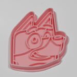 Cortante con sello para cookie Bluey carita