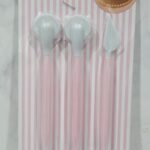 Set de 3 estecas plasticas importadas doble punta rueditas