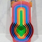 Set de 6 tazas plásticas medidoras