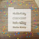 Stencil temática Hello Kitty Logos x 4