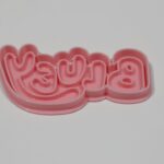 Cortante con sello para cookie Bluey texto