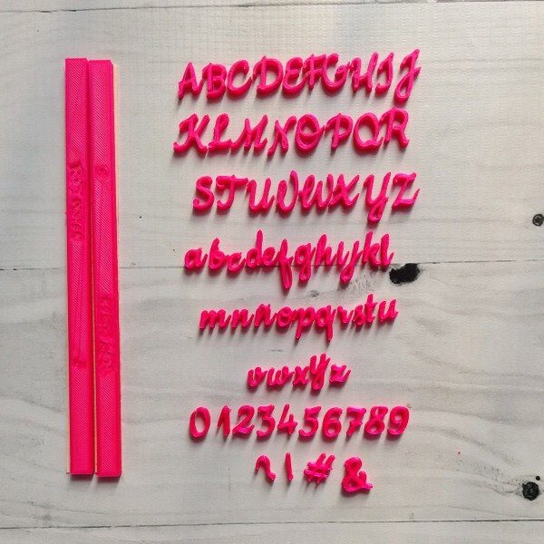 lettering abecedario