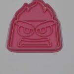 Cortante plástico con sello para cookie o galletita Intensamente Furia