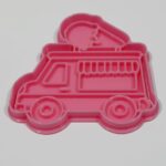 Cortante plástico con sello para cookie o galletita Camión de helados