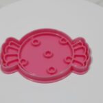 Cortante plástico con sello para cookie o galletita Caramelo redondito