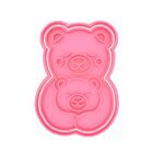 Cortante de cookies con sello mamá oso