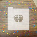 Stencil temática Piecitos de bebés