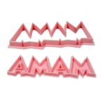 Cortante de cookies con sello palabra mamá