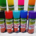 Pintura en aerosol lavable para el cabello Candela x 1 color fucsia