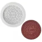Molde de silicona para modelar galletita Oreo