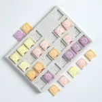 Molde de silicona para modelar banderín cuadrado con letras