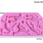 Molde de silicona para jugadores de fútbol