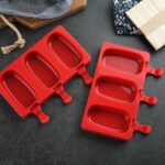 Molde de dilicona paleta helado Ice pop cacke 3 cavidades
