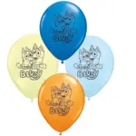Globos de latex estampado Bluey x 10 unidades