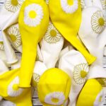 Globos de latex estampado Margaritas x 10 unidades