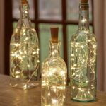 Guirnalda de luces led de alambre blancas x 20 u con corcho a pila  incluida