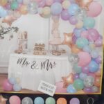 Set de decoración arcada orgánica de globos pasteles multicolor