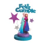 Adorno para torta base redonda Frozen