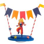 Adorno para torta con banderín Dragón Ball Z