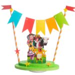 Adorno para torta con banderín Zenon