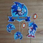 Adorno de torta Toppers personajes infantiles Sonic
